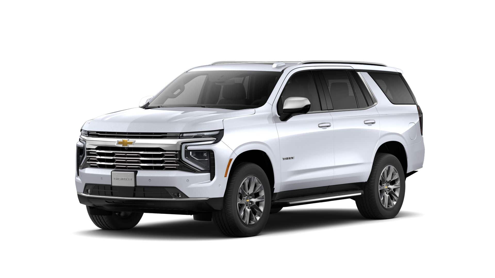 2026 Chevrolet Tahoe Premier in Polar White Tricoat — front three-quarter view